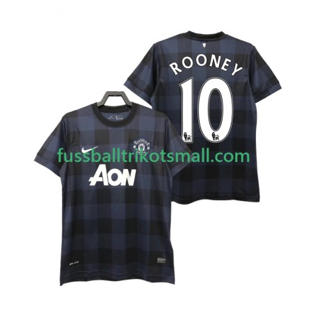 Fußballtrikots Manchester United Rooney 10 2013 2014 Retro Kurzarm Auswärts-trikot kaufen